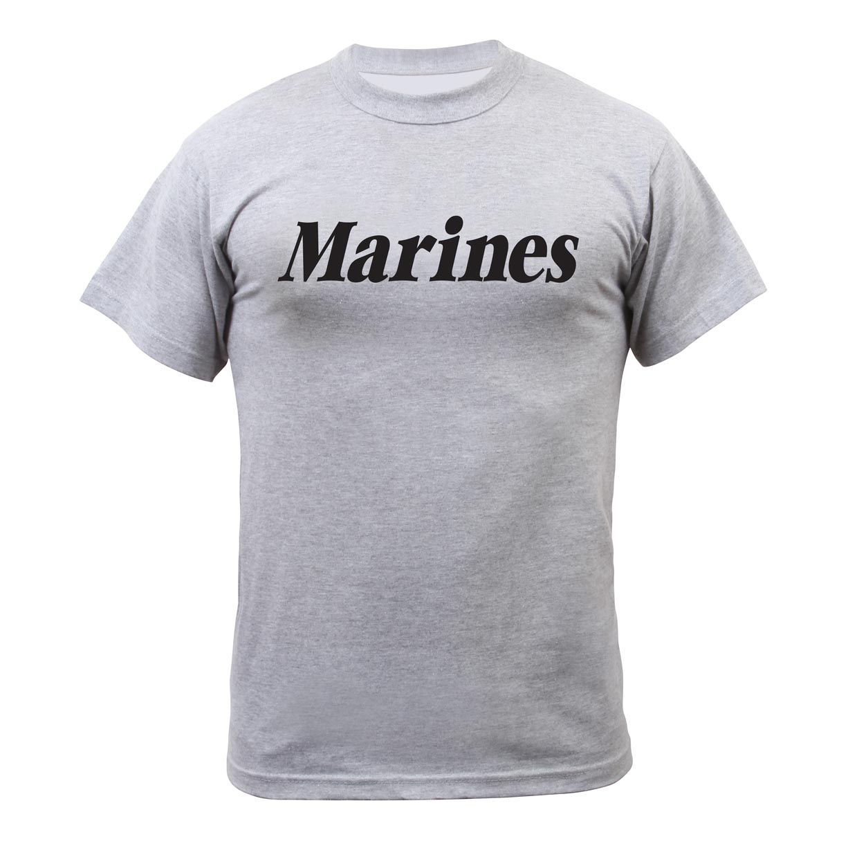 Camiseta MARINES gris con estampado frontal - licencia oficial USMC