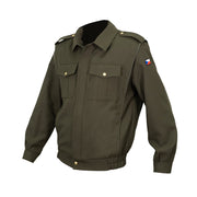 Chaqueta de paseo AČR vz.97 en verde con goma; botones dorados o plateados a elegir