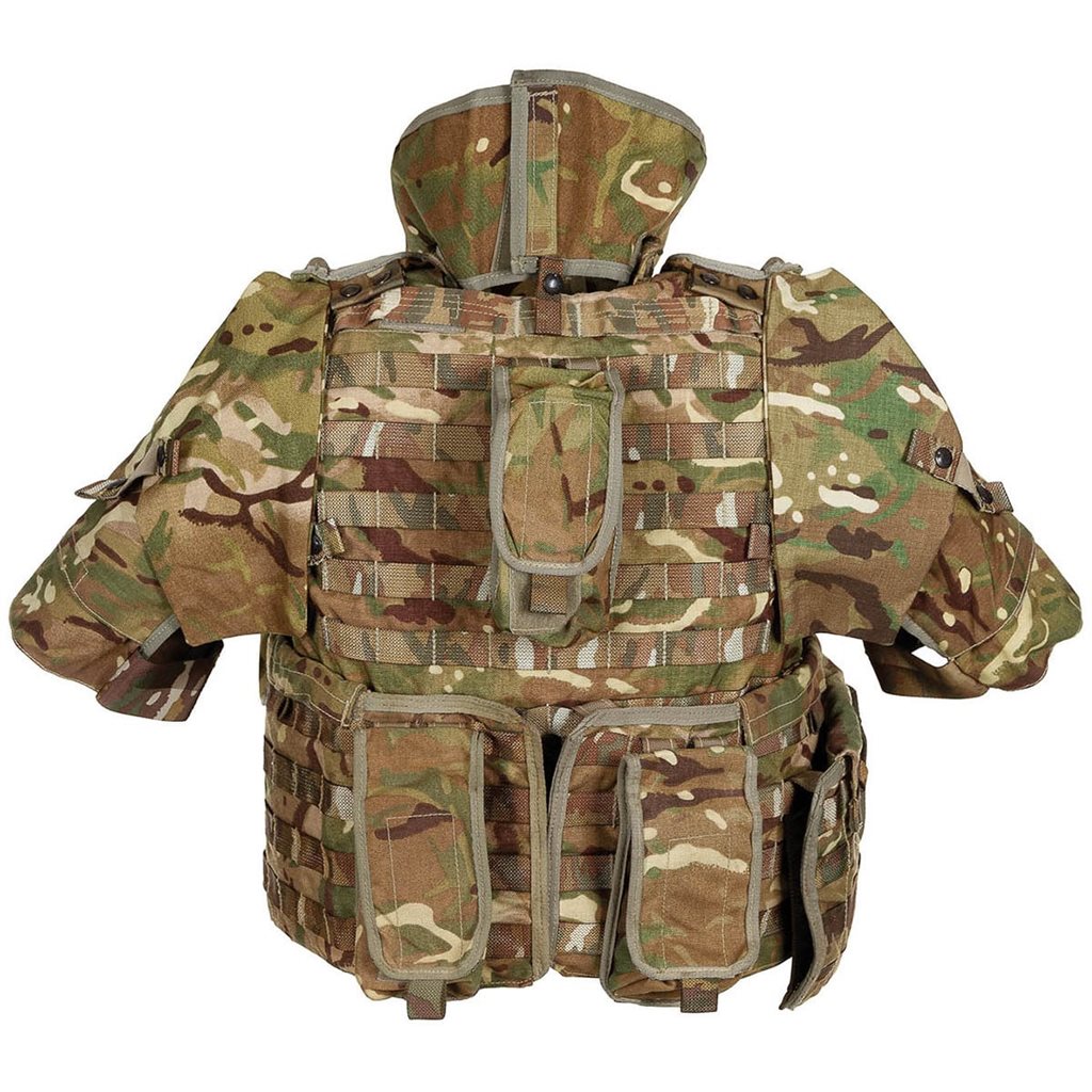 Chaleco británico Osprey MK IV MTP usado - funda sin inserto balístico