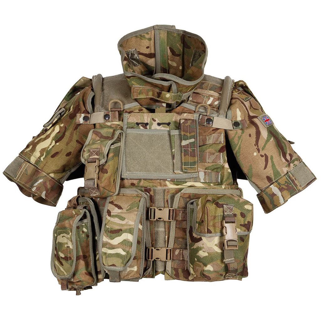 Chaleco británico Osprey MK IV MTP usado - funda sin inserto balístico