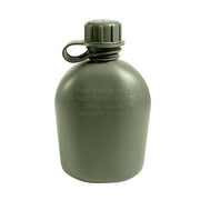 Cantimplora de campaña US 1 Qt de plástico verde sin BPA, fabricada en EE. UU.