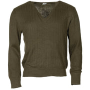 Suéter militar AČR/ČSLA vz.85 con escote en V, color verde-marrón