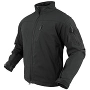 Chaqueta Condor Phantom Softshell negra con refuerzo en el antebrazo (imagen del producto)