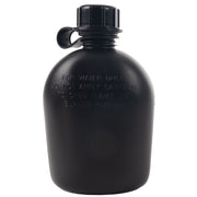Cantimplora de campaña US 1 Qt, plástico negro, sin BPA, fabricada en EE. UU.