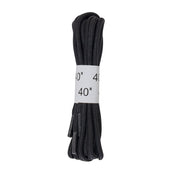 Par de cordones redondos negros 100 cm para zapatos bajos