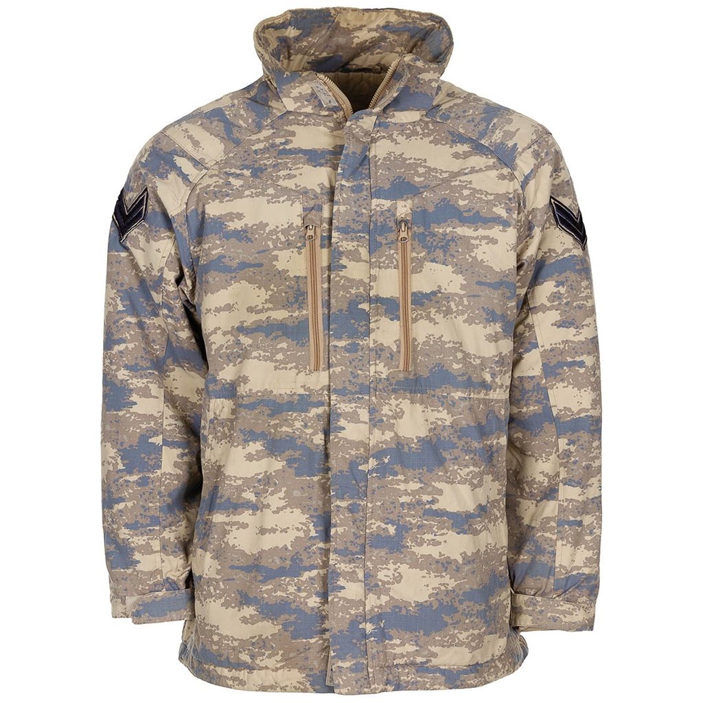Chaqueta turca acolchada M2018 usada en camuflaje