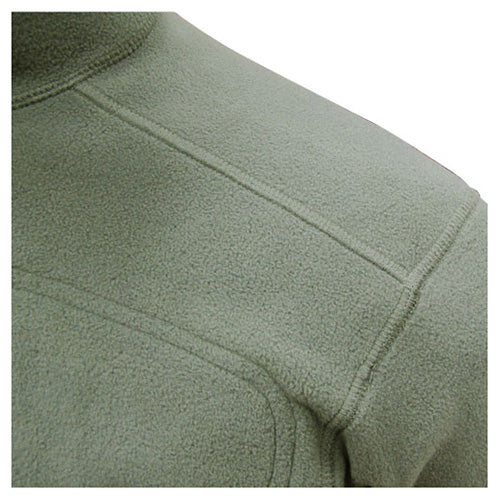 Sudadera CONDOR 1/4 zip fleece verde con bolsillo en pecho y refuerzo en codos