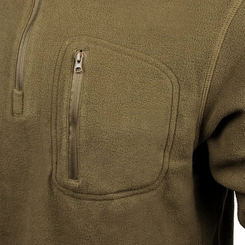 Sudadera CONDOR 1/4 Zip fleece con bolsillo de pecho y refuerzo en codos