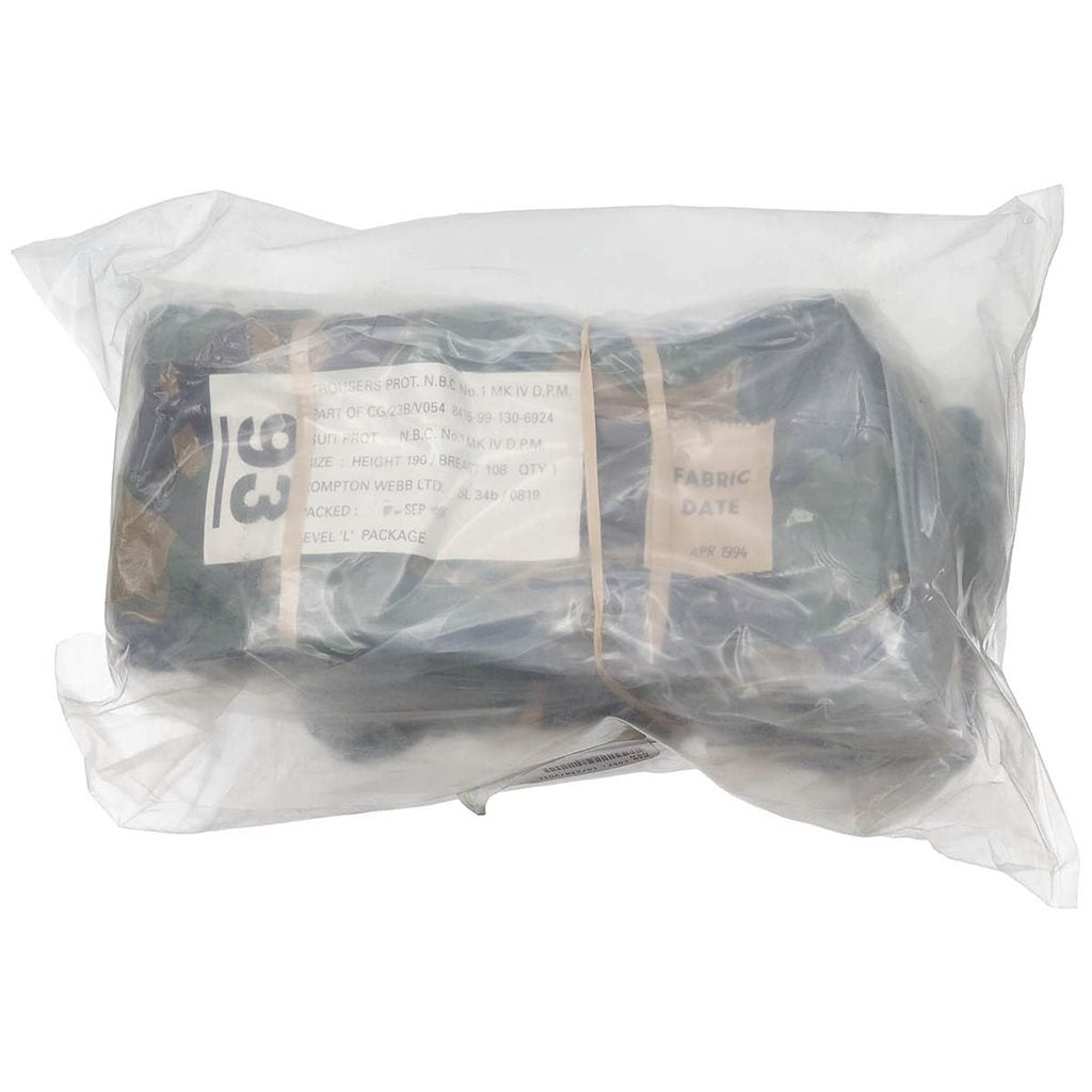 Conjunto británico NBC DPM - equipo de protección NBQ