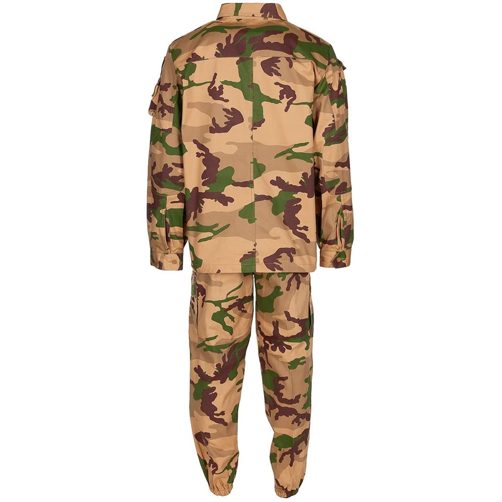Conjunto militar camuflaje desértico italiano: chaqueta y pantalón