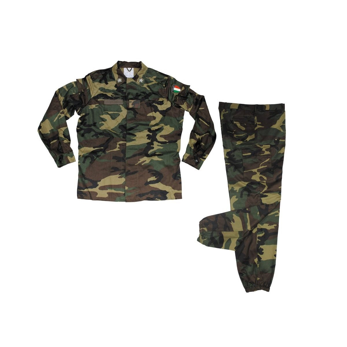 Conjunto camuflaje ejército italiano: chaqueta y pantalón en patrón militar