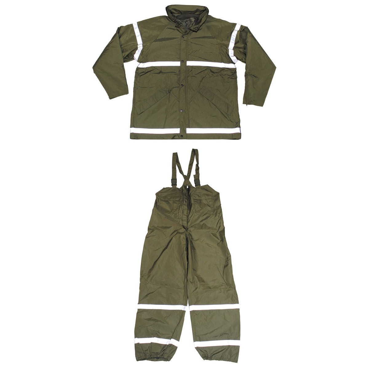 Conjunto italiano resistente al viento y al agua con banda reflectante