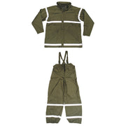 Conjunto italiano resistente al viento y al agua con banda reflectante