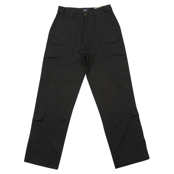 Pantalones tácticos SENTINEL negros en tejido rip-stop, vista frontal