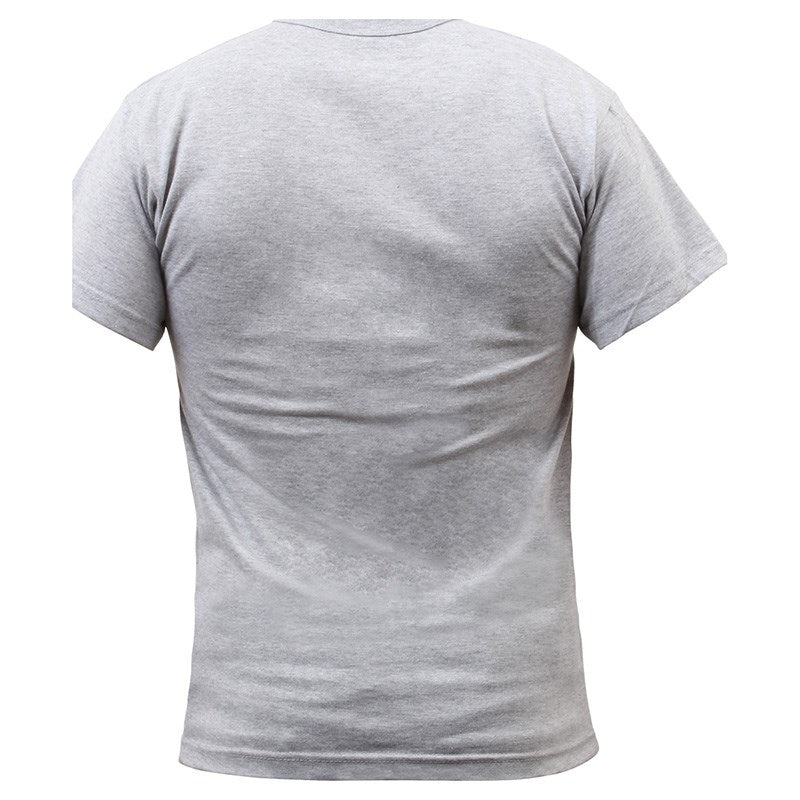 Camiseta ARMY gris con estampado en el pecho (ID 6080)