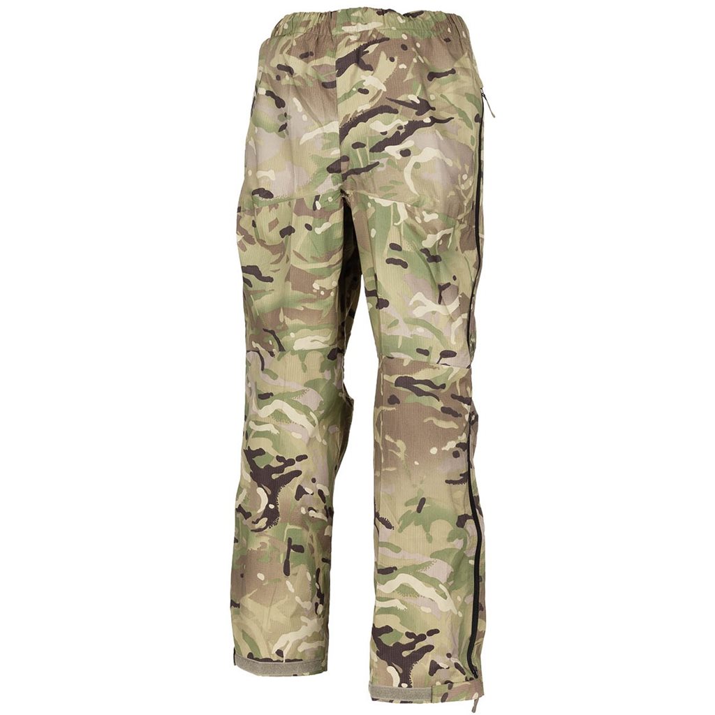 Pantalones británicos ligeros con cremallera completa y membrana