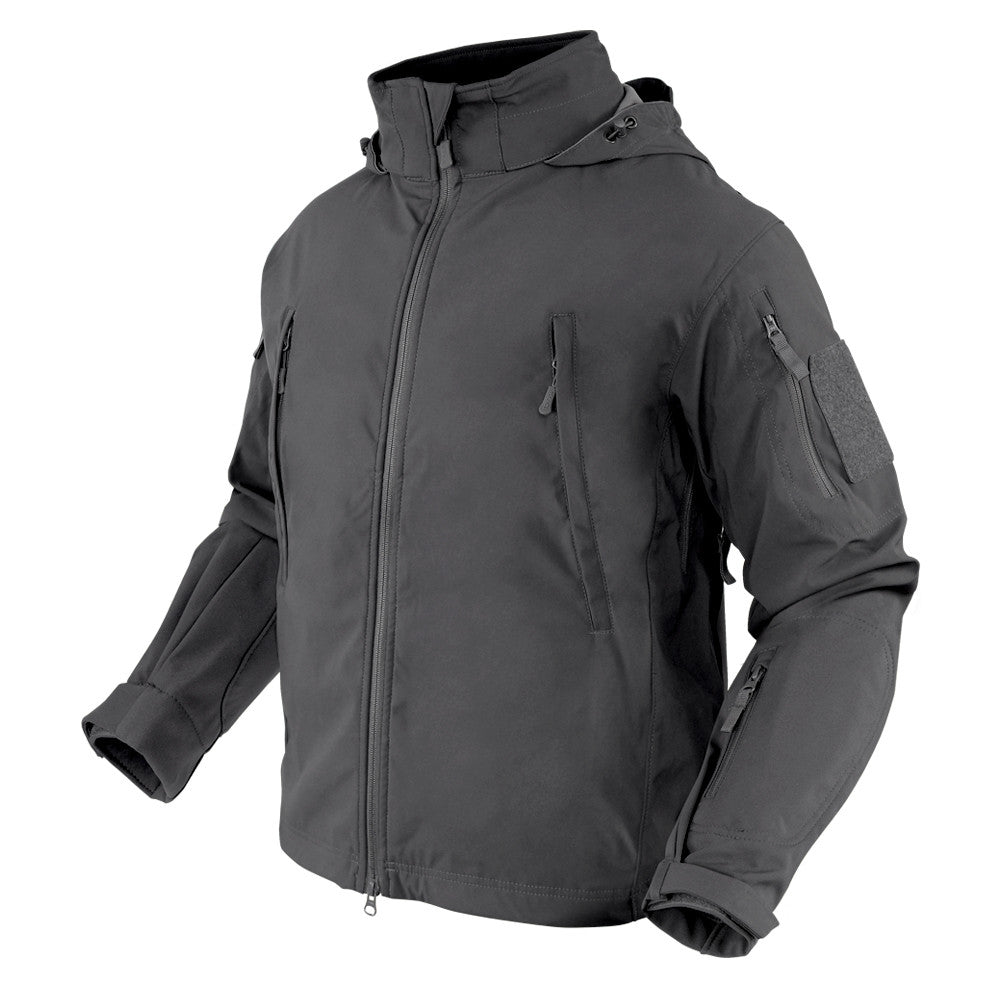 Chaqueta Softshell SUMMIT ZERO ligera color graphite vista frontal