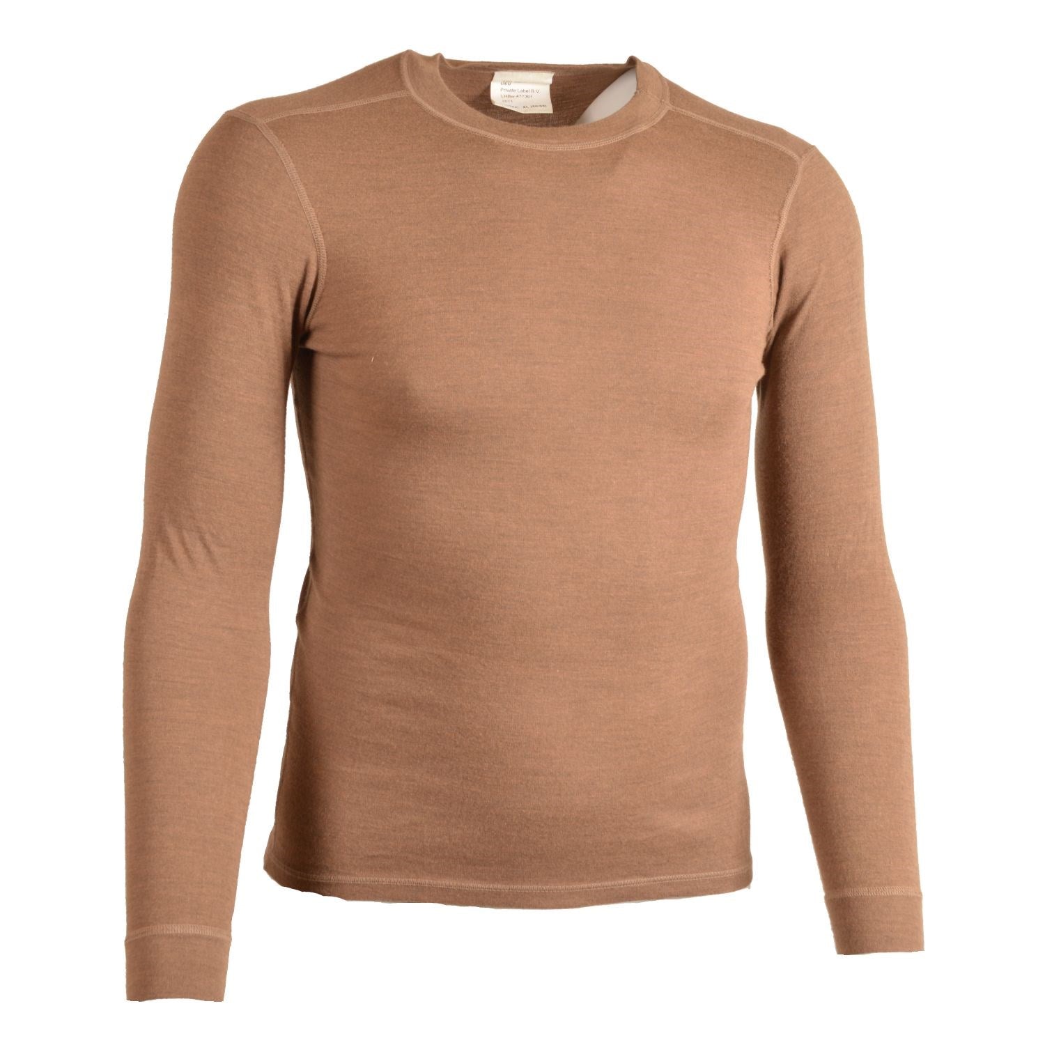 Camiseta manga larga aramida marrón ligeramente usada con triple costura