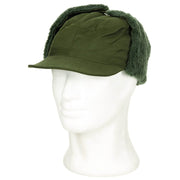 Gorro sueco M59 verde, invierno con visera y cubreorejas (610033B)