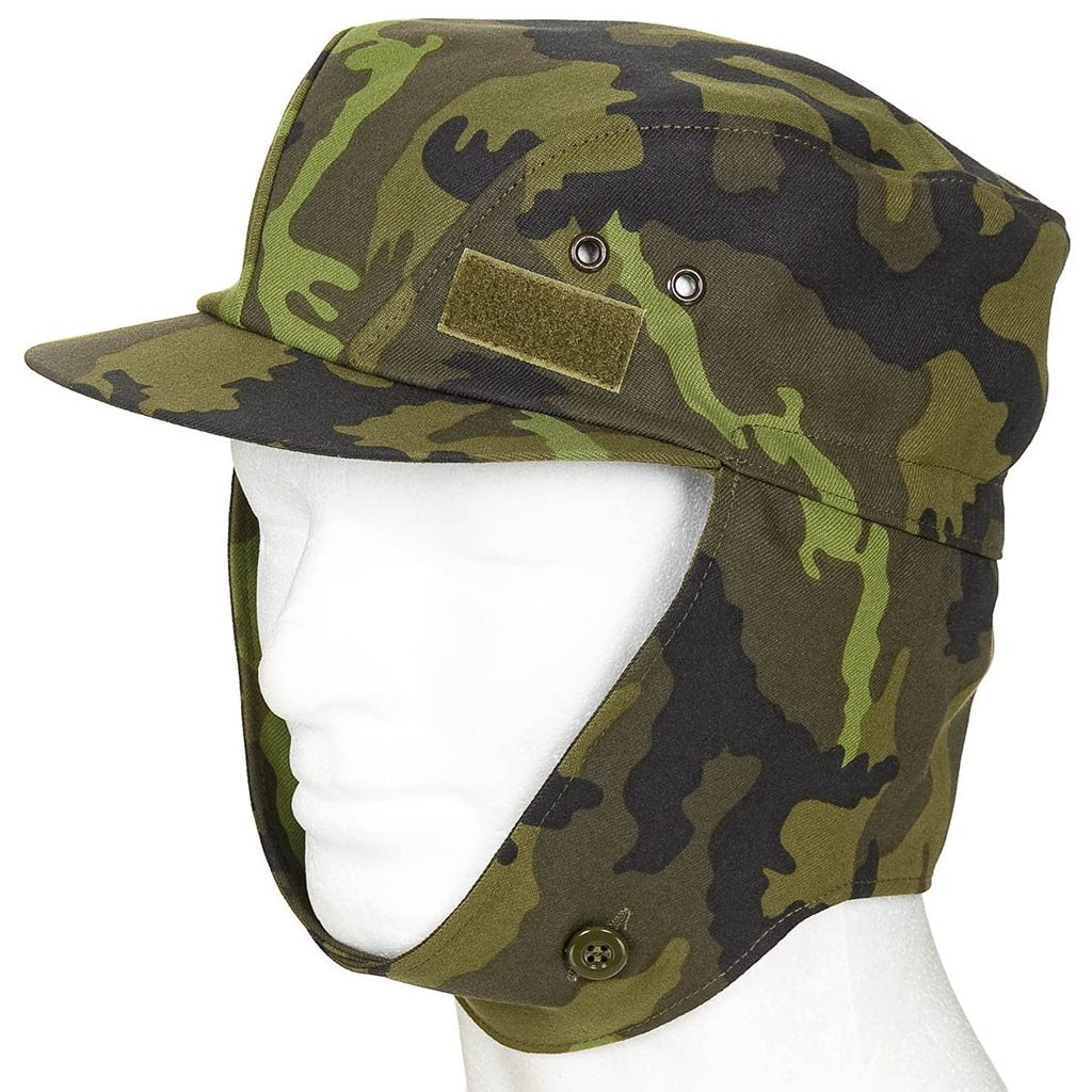 Gorra AČR vz.95 bosque con visera y orejeras, panel velcro y 4 ventilaciones