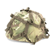 Funda para casco de combate Británico MK6 en camuflaje Tarn, usada