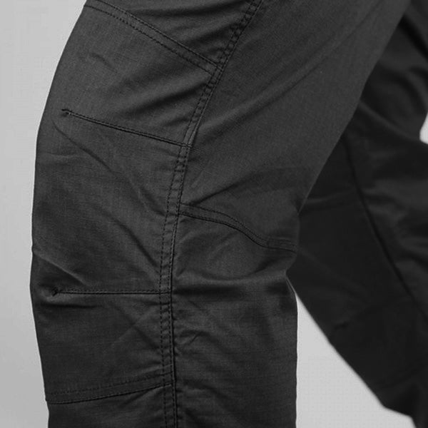 Pantalones STEALTH OPERATOR rip-stop negros, vista frontal
