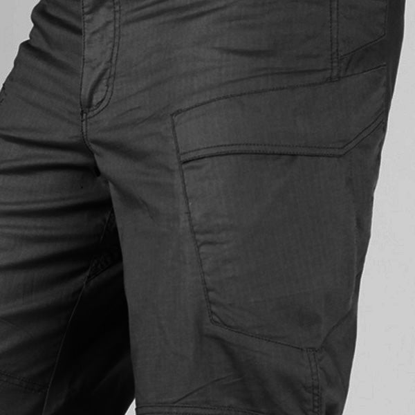 Pantalones STEALTH OPERATOR rip-stop negros, vista frontal