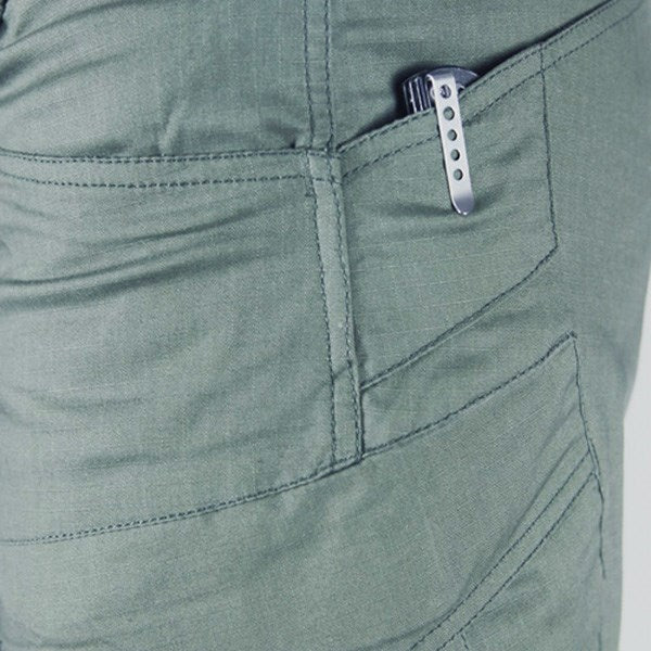 Pantalones STEALTH OPERATOR rip-stop URBAN verde con bolsillos cargo y traseros