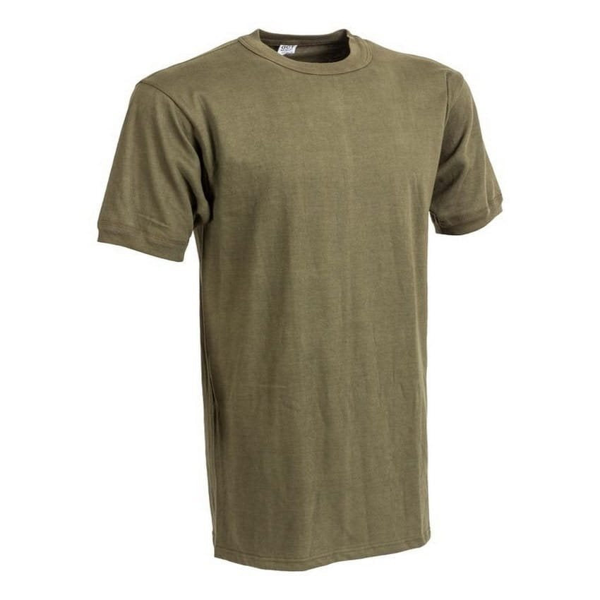 Camiseta BW manga corta usada color oliva 100% algodon