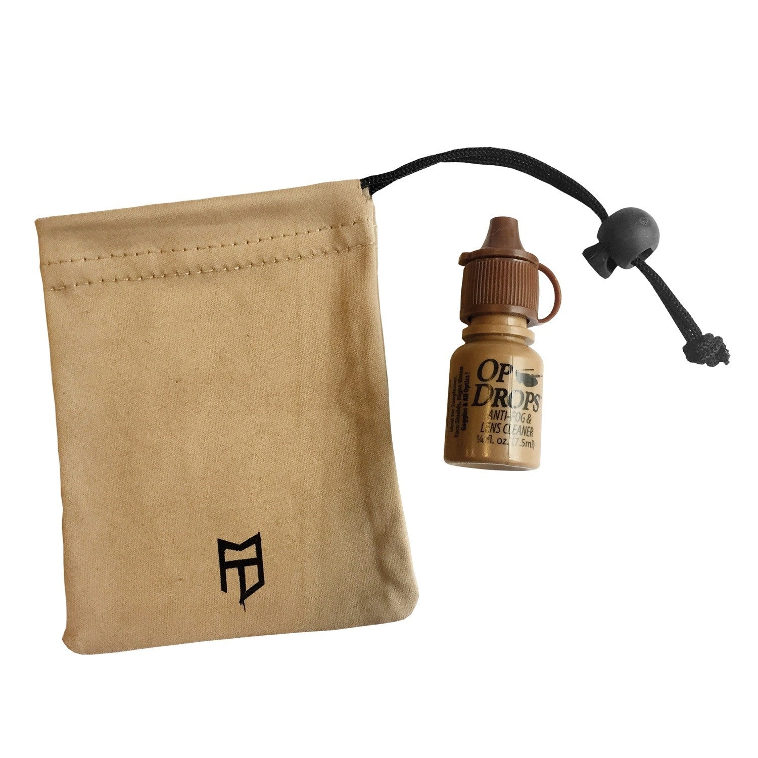 Envase OP DROPS limpiador antivaho 7,5 ml con paño de microfibra