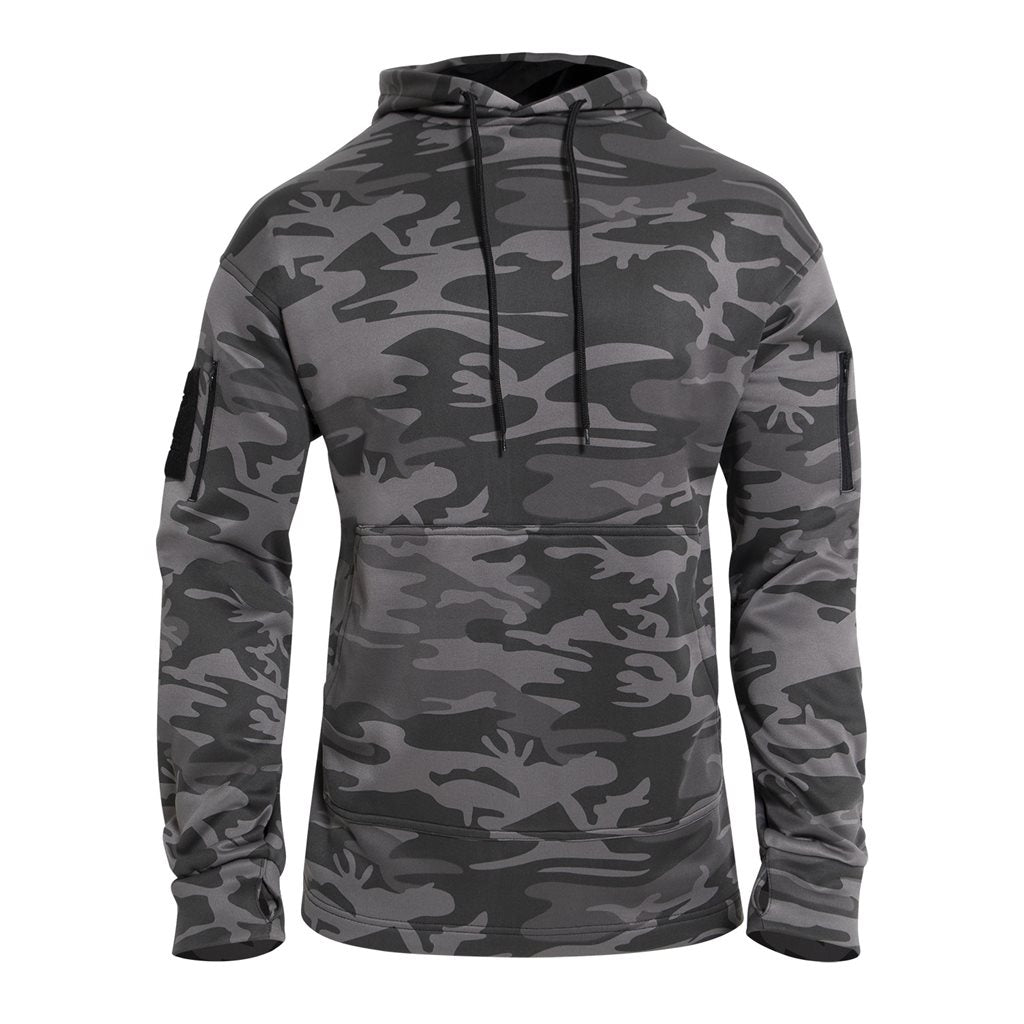 Sudadera CONCEALED CARRY con capucha y panel velcro para porte oculto