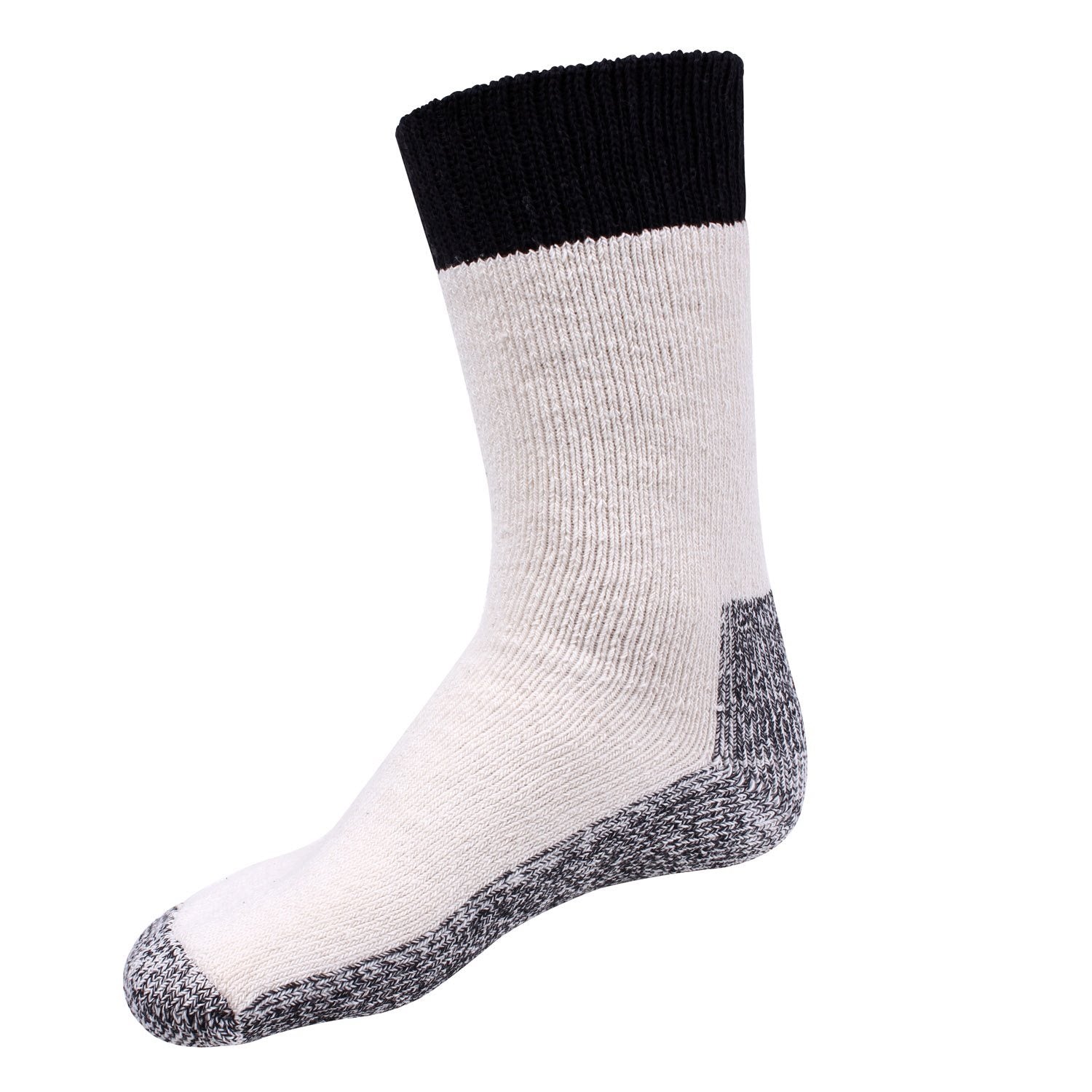 Calcetines térmicos Heavyweight NATURAL talla 10-13, 75% algodón, fabricado en EE. UU.