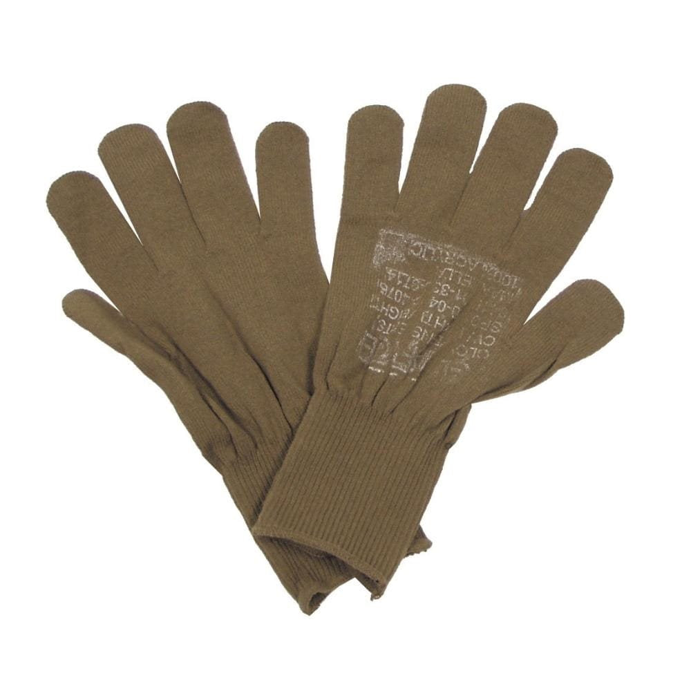 Guantes US con dedos marrón, 100% acrílico, vista del producto