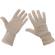 Guantes de dedos AČR tejidos blancos usados