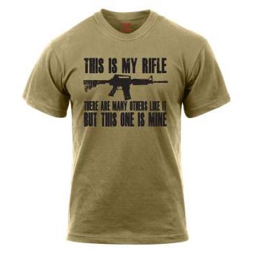 Camiseta THIS IS MY RIFE color coyote brown