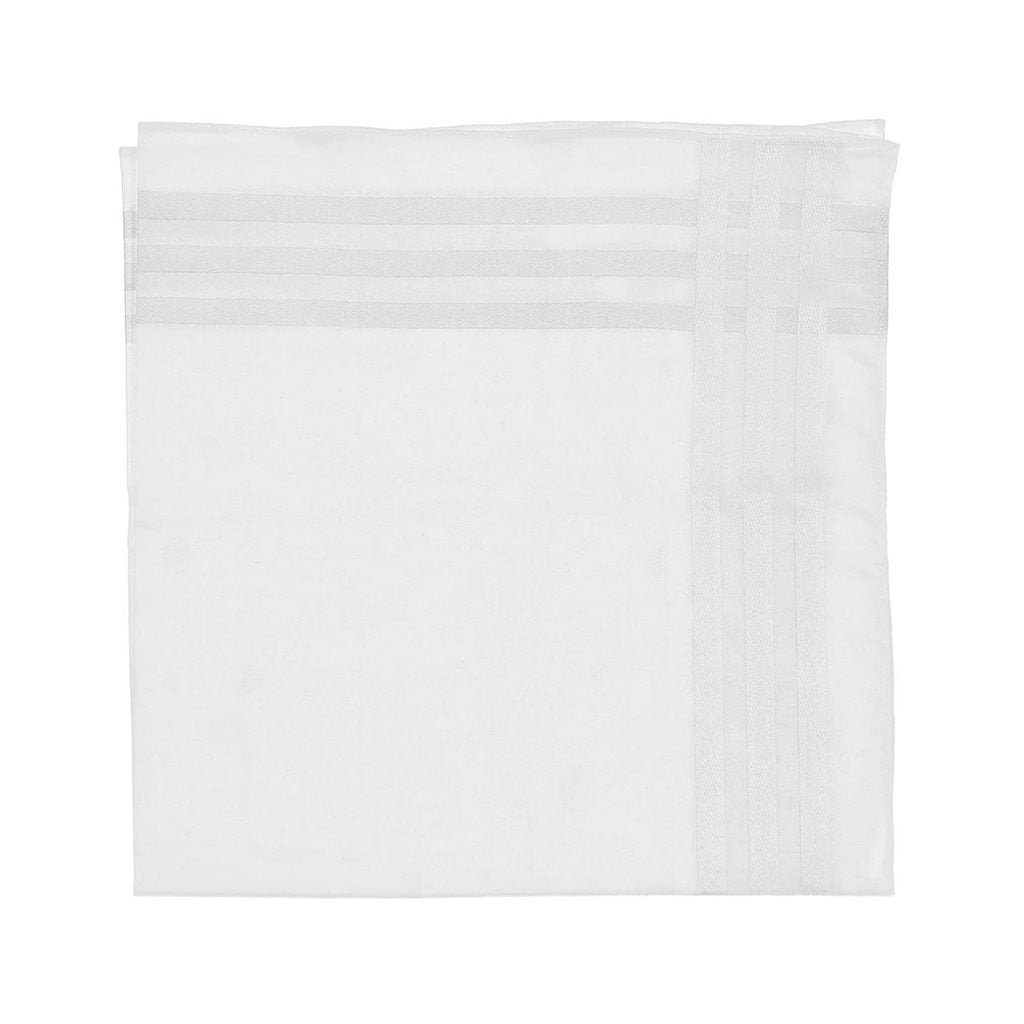 Pañuelo holandés blanco de algodón aproximadamente 43 x 43 cm
