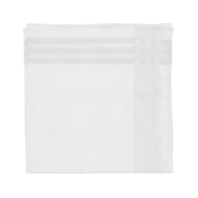 Pañuelo holandés blanco de algodón aproximadamente 43 x 43 cm
