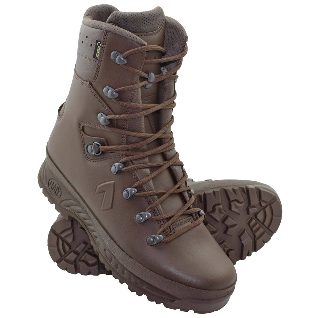 Botas tácticas GB Combat High marrón - piel y textil, plantilla anatómica