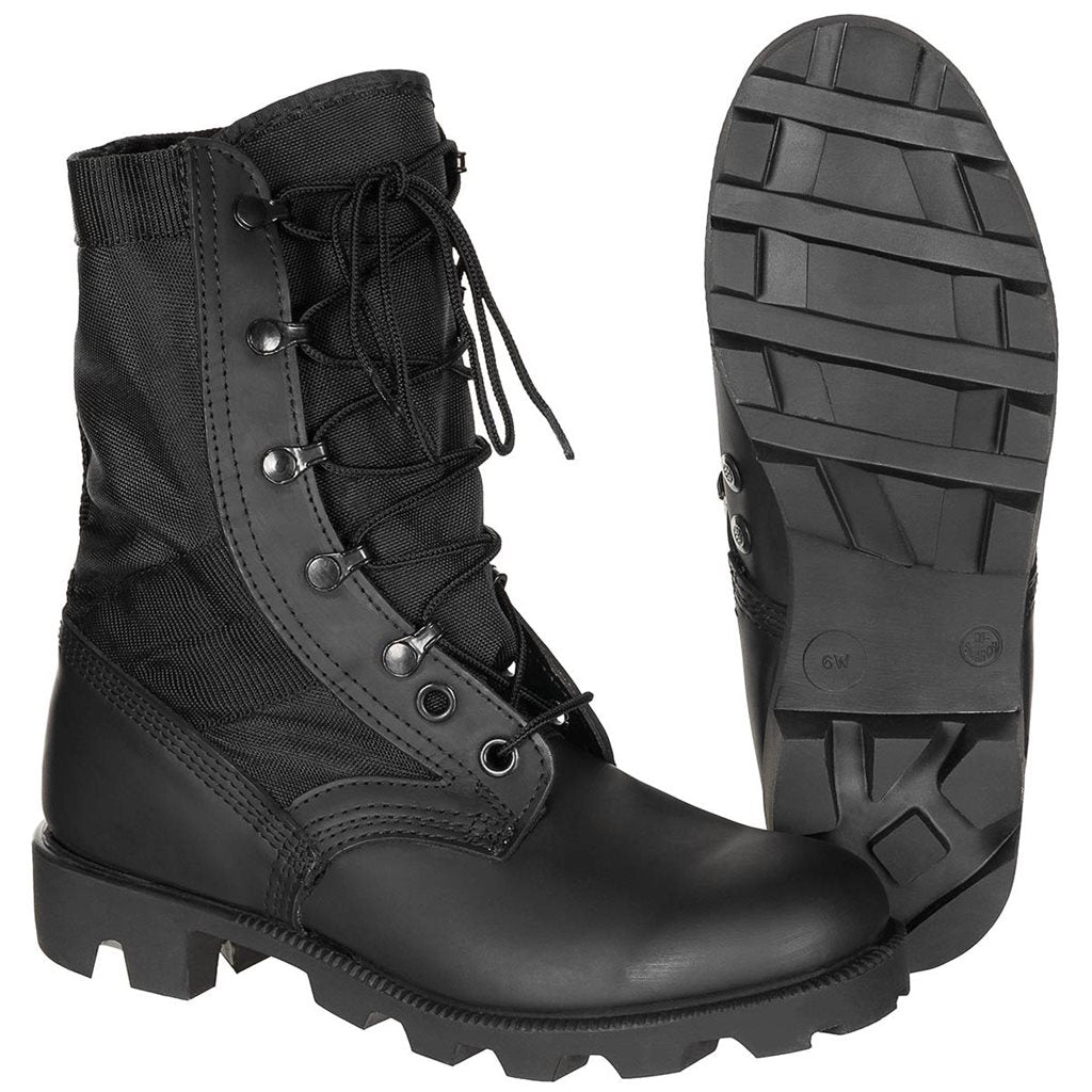 Botas tácticas JUNGLE Hot Weather negras con suela tipo Panama