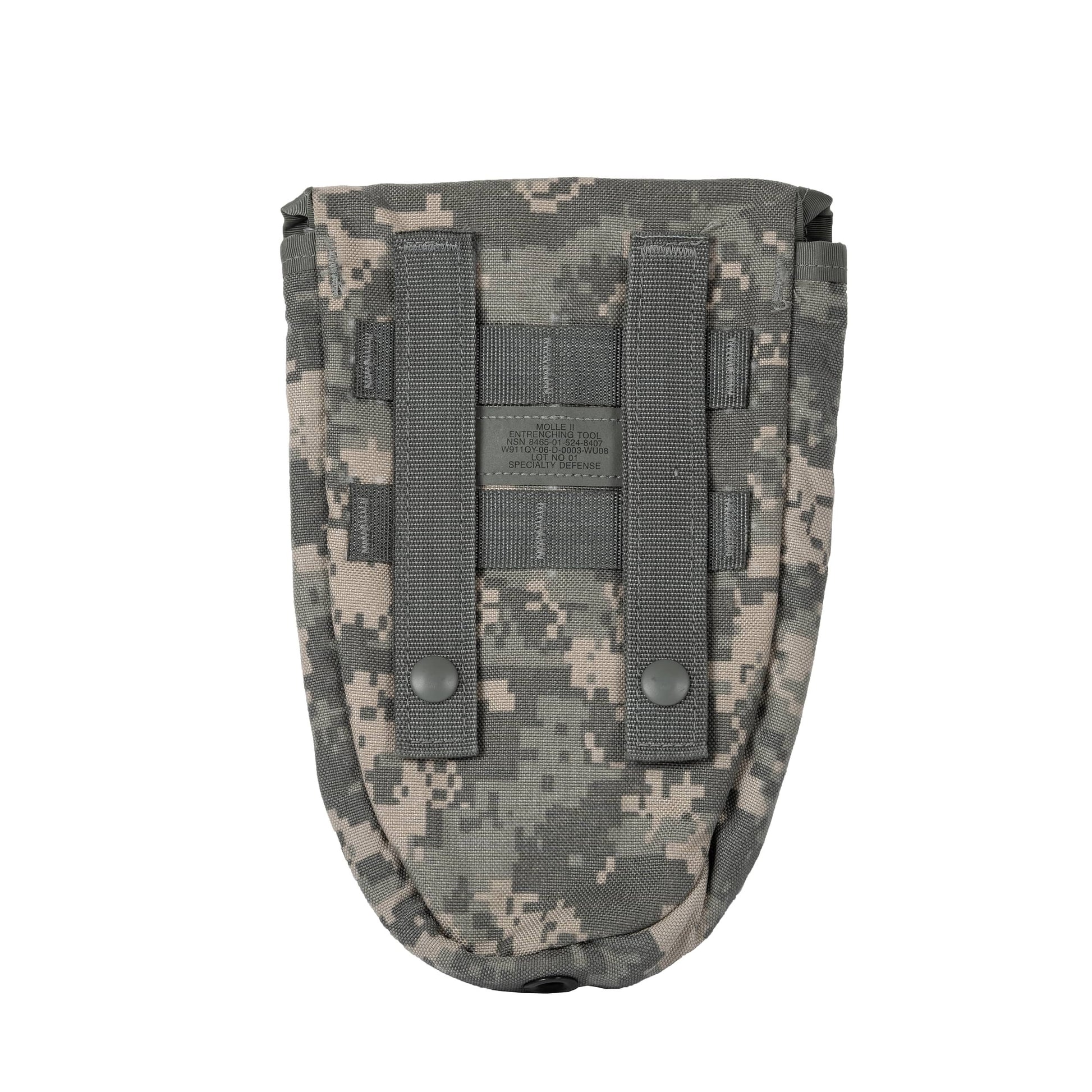Funda original para pala US MOLLE en patrón ACU digital, casi como nueva