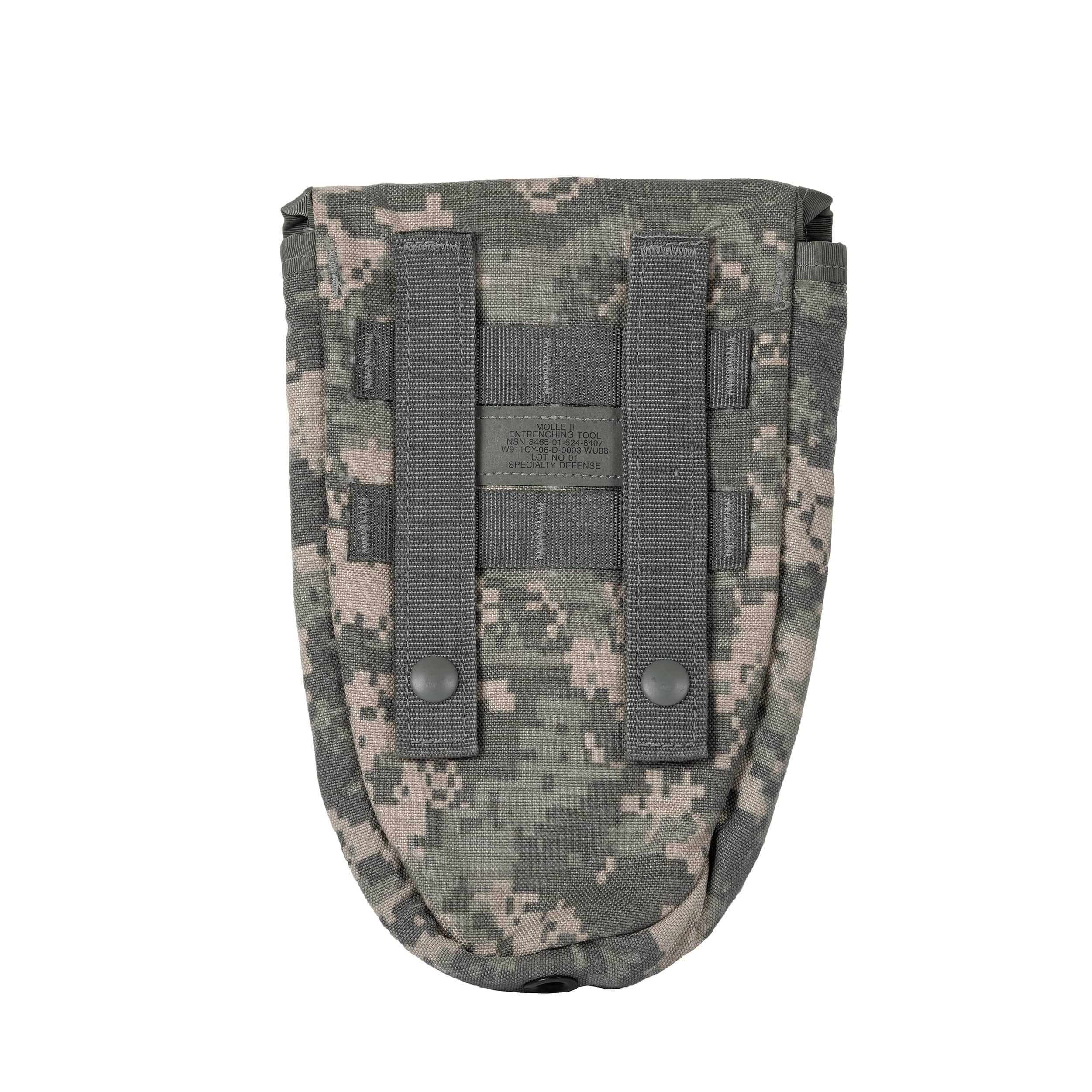 Funda original para pala US MOLLE en patrón ACU digital, casi como nueva