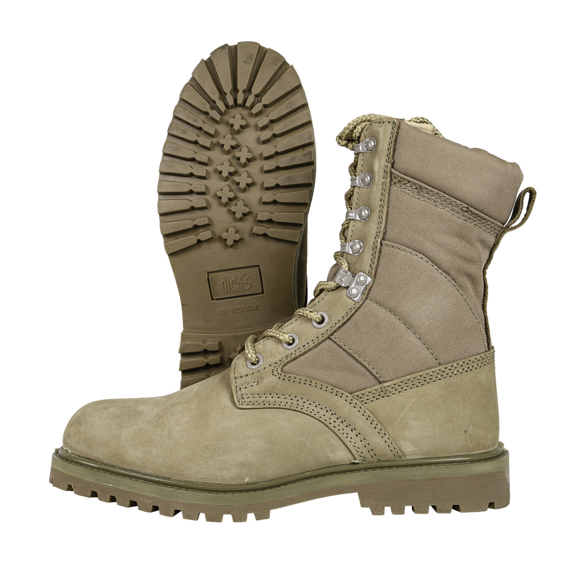 Botas altas BRITISH ITURRI Desert de cuero color arena, diseño militar británico