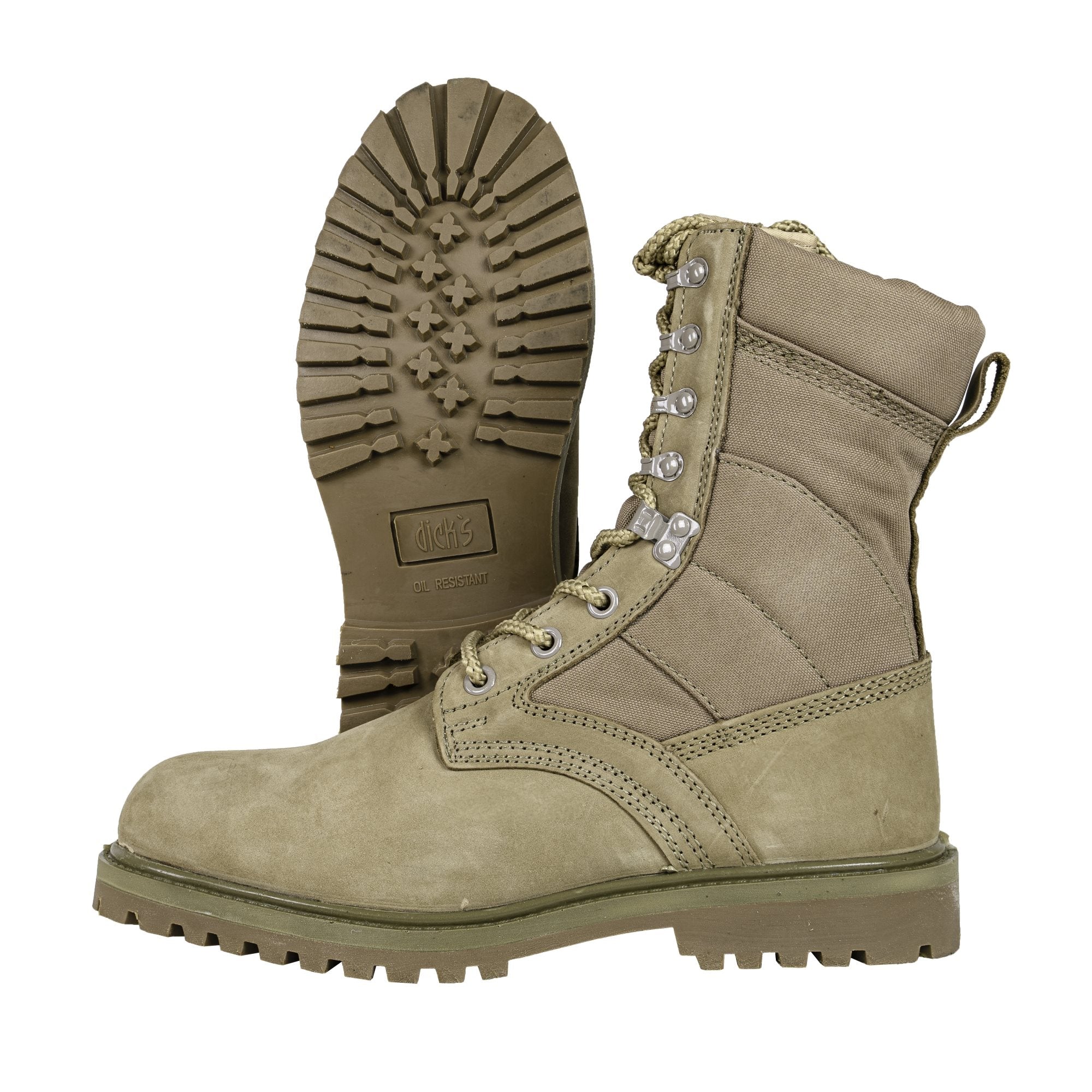 Botas altas BRITISH ITURRI Desert de cuero color arena, diseño militar británico