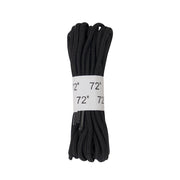 Cordones redondos negros 180 cm (72") para botas altas