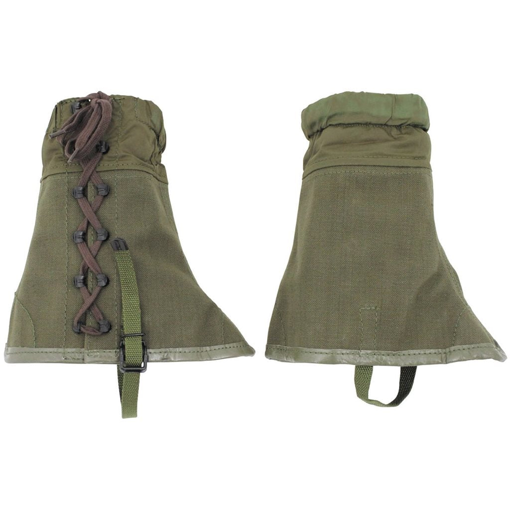 Polainas italianas de tela verdes para tobillo, originales, nuevas o casi nuevas