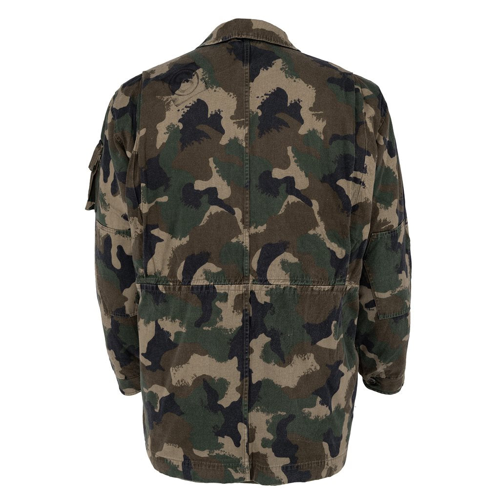 Chaqueta de campaña húngara M90 con forro, camuflaje M90, usada