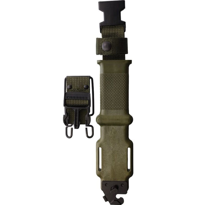 Bajoneta US M9 Combat verde de ONTARIO, versión sin sierra integrada