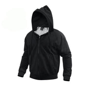 Sudadera con capucha Rothco THERAL negra con cremallera y forro termico