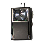 Linterna polaca verde con cristal rectangular, usada