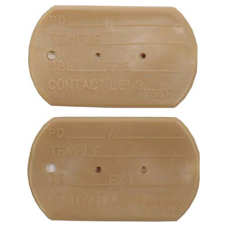 Funda de goma para dog tags US, par original, protección para placas identificativas